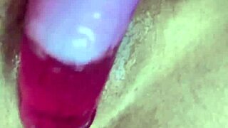 she says, 'this tight pussy is testing that big dildo hard'