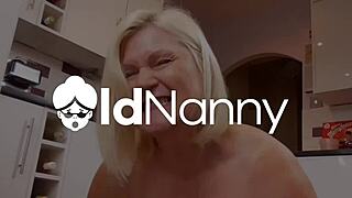 Does this older blonde milf enjoy oral pleasure from a british cougar?