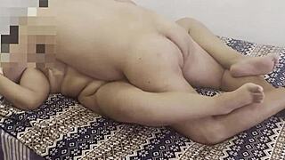 the milf reaches orgasm in missionary almost together