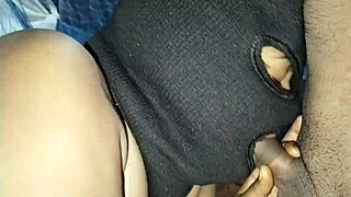 Horny ebony squirts hard!