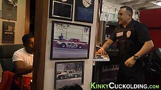 busty wife goes wild sucking huge schlong in steamy interracial action