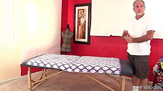 Skilled masseur uses toys to fuck hot bbw buxom bella's big natural tits and ass