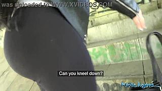 i fuked that brunette student outdoors