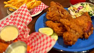 Public creampie adventure unfolds in a steamy outdoor vlog scene.