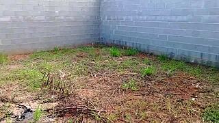 The construction worker nails the hot milf boss on site.