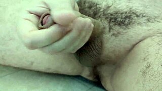 close up solo masturbation in bathroom