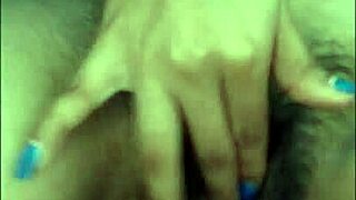 I watch her small tits while she masturbates passionately