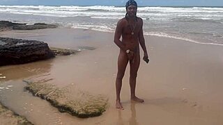 On the bahia beach, the emo latina teen and her friend remove bikinis and have sex with multiple men.