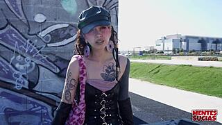 BDSM - Emmita Misbehaves and Fedora Delivers Outdoor Strapon Punishment