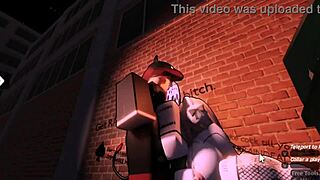 She was annoying, so I punished her as a bot in Roblox.