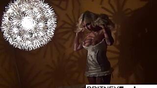 Blonde Babe's Sensual Retro Tease Evokes Deep Desire