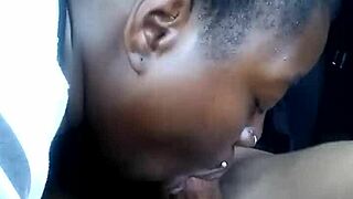 Sloppy blowjob on massive monster cock