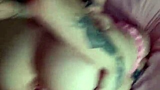 Hot girl in shiny pink satin panties 😍