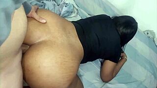 Story of punishment for the Colombian woman with a big ass