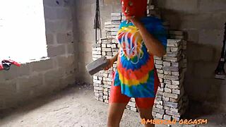 My friend and I wrecked my stepmom's pussy outdoors!