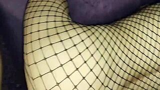 ladyboy ann is jerking off under her skirt