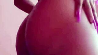 just teasing my huge ebony ass in lingerie