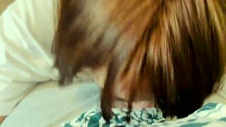 pretty girl continues best deepthroat with cum eating