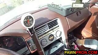 bimbo feels blackmailed in shop, craving fucking and blowjob