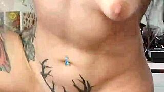 natural huge boobs brunette meets a big cock amateur for a casual encounter