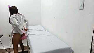 doctor fox tail fucks herself with dildo in homemade video