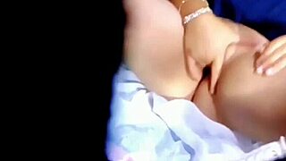 Drilled neighbor's wall and tight pussy outdoors