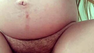 pregnant babe rides solo with wild passion! 😘