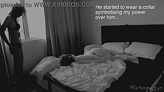 Mistress humiliates sub with femdom foot worship.