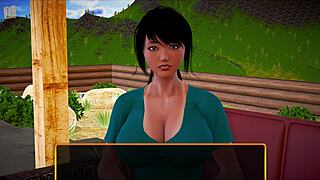 my new family game with redhead milf and brunette