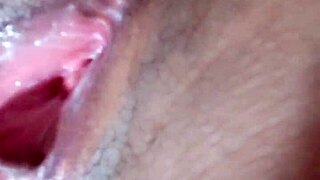 She cleans honey off her vibrator and cums again in this brazilian solo part 2.