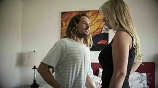 eating naughty blonde with two big cocks 😈