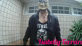 me and leo skull in a casual crossdressing scene