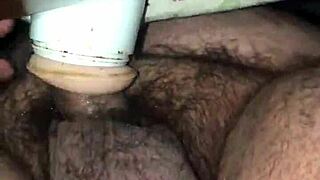 Detailed Fleshlight Fucking Session With Hairy Cock And Toys
