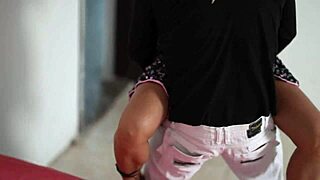 Electrical engineer repairs fluid, then fucks latina housewife doggystyle with monster cock.