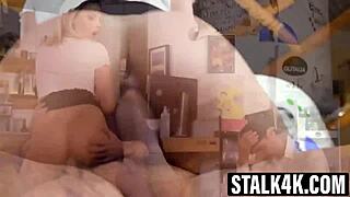 i fucked short-haired brunette jenny doll to fund her husband's shop