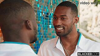 Jia and Lily share hard BBCs at hotel for cum swapping.