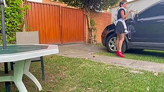 breasty ladyboy goes hardcore with intense action