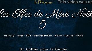 french femdom elves with dirty talk and leash action