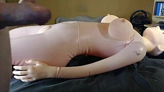 fucking my new sex doll marina with chubby ass and small cock