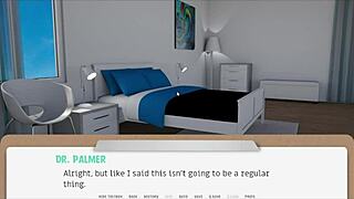 The Doctor Talks To The Patient In The Hospital Cartoon