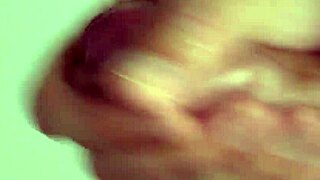 Close-up of solo masturbation session