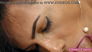 Tranny babe Bella Atrix got sprayed with cum after riding cock