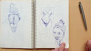 Quick Sketch Of Doggy-Style Foot Fetish In My Sketchbook