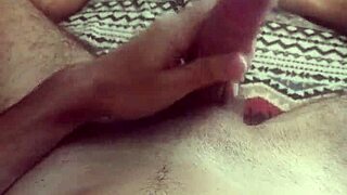 i guide you through jerking off my big cock while i moan and cum deliciously in this homemade solo session