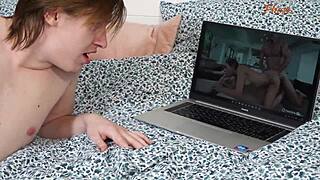 vika and hanna wear pantyhose for ken's fetish in group activity