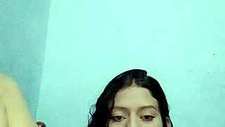 young latina daring you to join her solo masturbation session at home