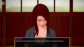 my new family scene 377 with redhead and small tits in a game