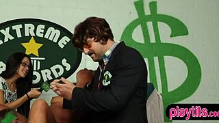 Teen sluts doing sex stunts for some quick cash