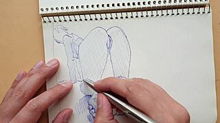 Quick Sketch Of Doggy-Style Foot Fetish In My Sketchbook