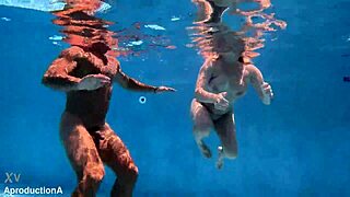 Australian Chick Gets Underwater Fuck And Golden Shower Facial